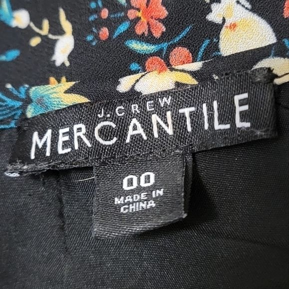 J. Crew Mercantile Women's Floral Mini Dress - Size (00) - Excellent Condition - Picture 7 of 9